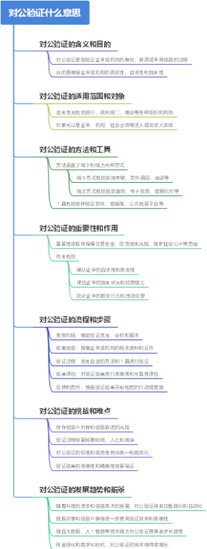 对公验证什么意思