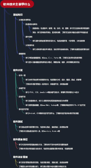 软件技术主要学什么