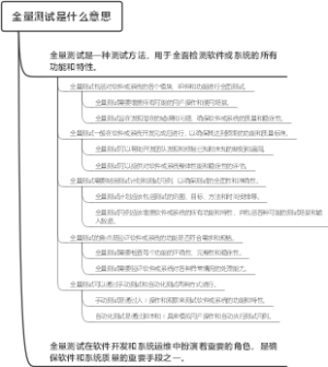 全量测试是什么意思