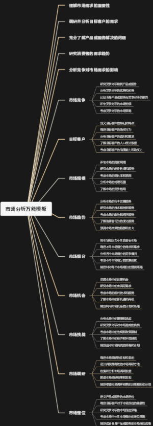 市场分析万能模板
