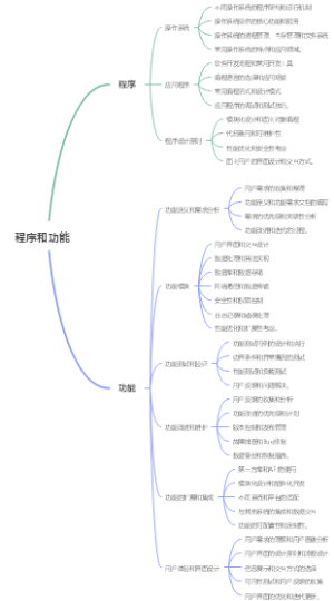 程序和功能