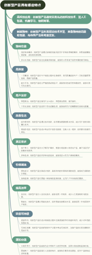 创新型产品具有哪些特点