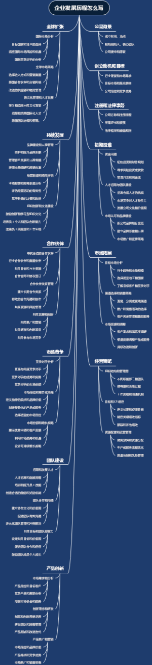 企业发展历程怎么写