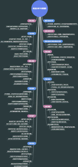 竞品分析内容提纲