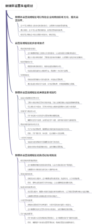 新媒体运营战略规划