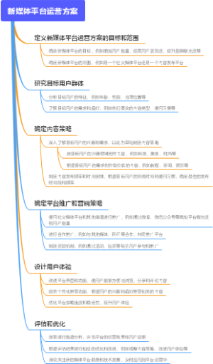 新媒体平台运营方案