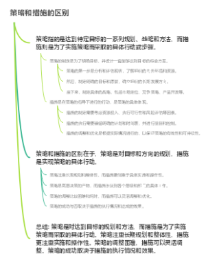 策略和措施的区别