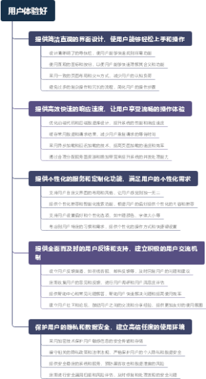 用户体验好