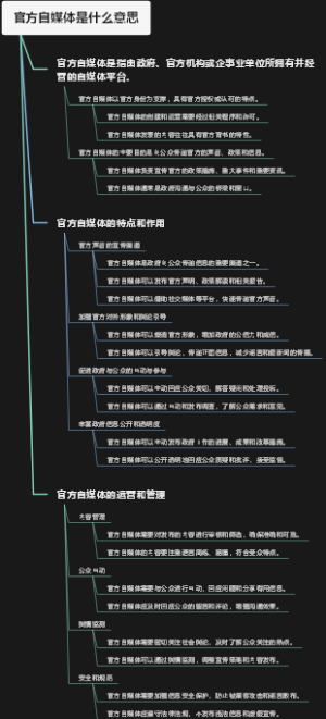 官方自媒体是什么意思