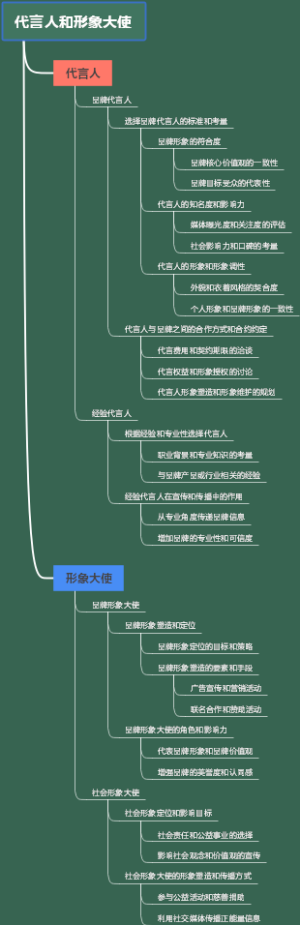 代言人和形象大使