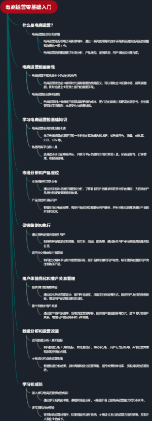 电商运营零基础入门