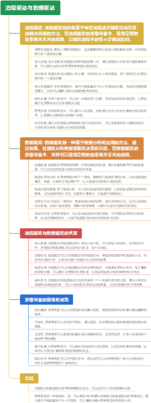 流程驱动与数据驱动