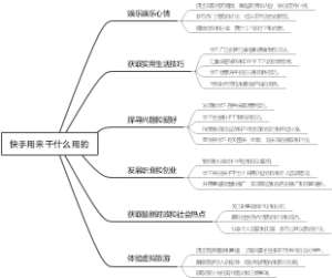 快手用来干什么用的