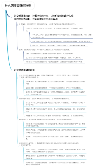 什么叫社交媒体账号