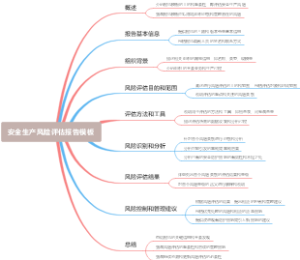 安全生产风险评估报告模板