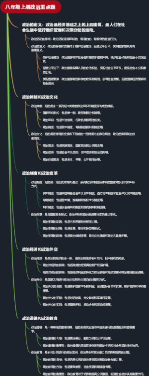 八年级上册政治重点题