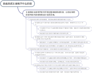 白盒测试主要用于什么阶段