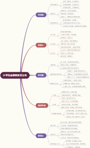 小学生品德表现怎么写