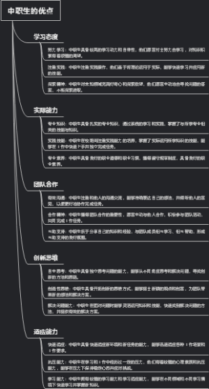 中职生的优点