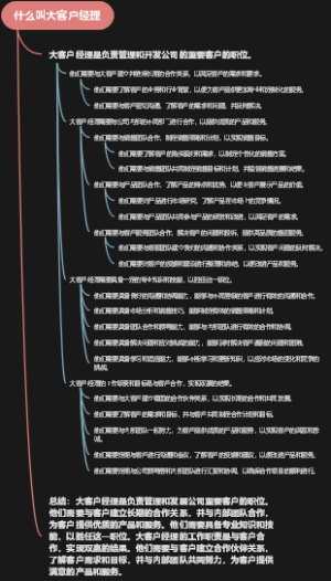 什么叫大客户经理