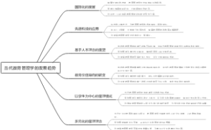 当代教育管理学的发展趋势