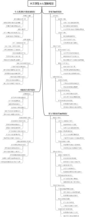 大三学生个人发展规划