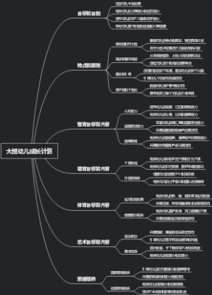 大班幼儿成长计划