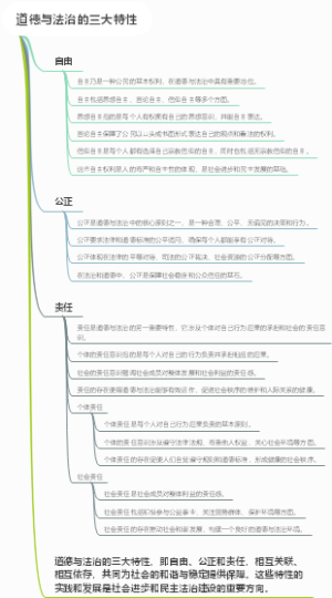 道德与法治的三大特性