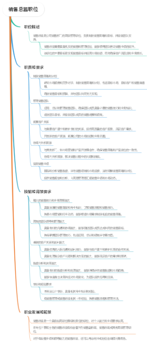 销售总监职位