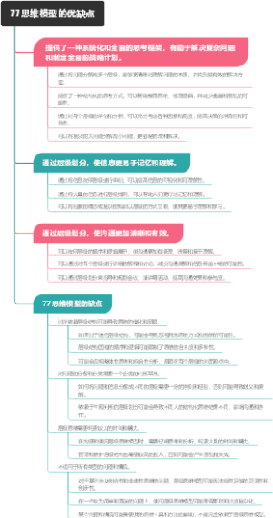 77思维模型的优缺点