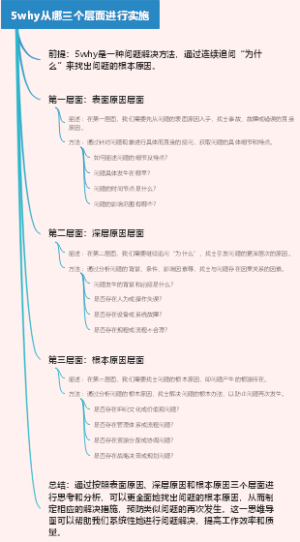 5why从哪三个层面进行实施
