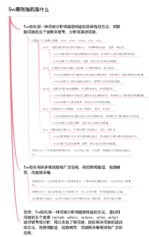 5w原则指的是什么