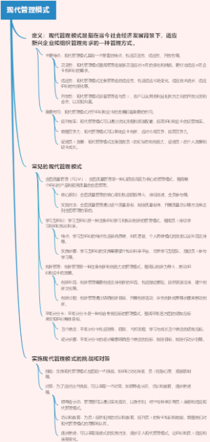 现代管理模式