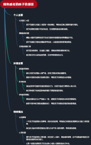 规则感差的孩子的原因