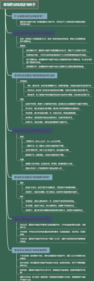 国际职业技能证书样子