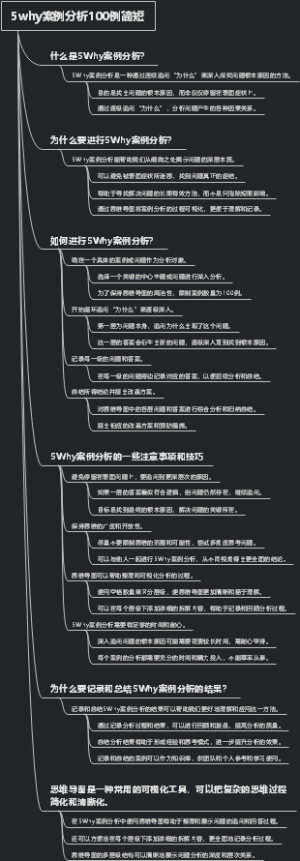 5why案例分析100例简短
