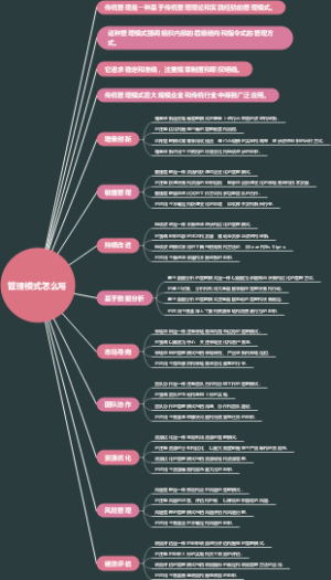 管理模式怎么写