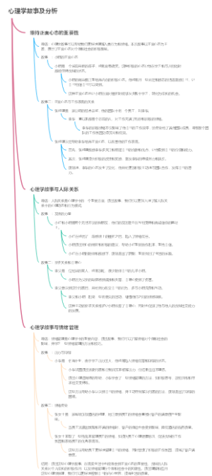 心理学故事及分析