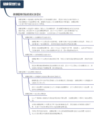 健康管理行业