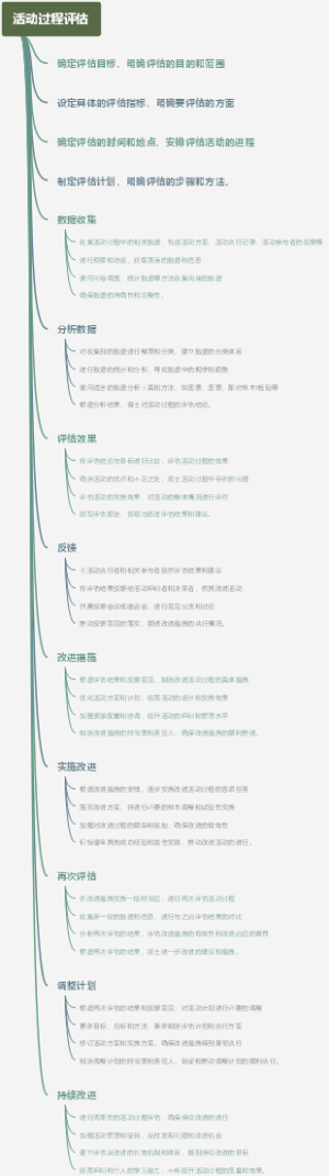 活动过程评估