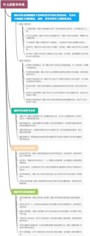 什么是国际市场