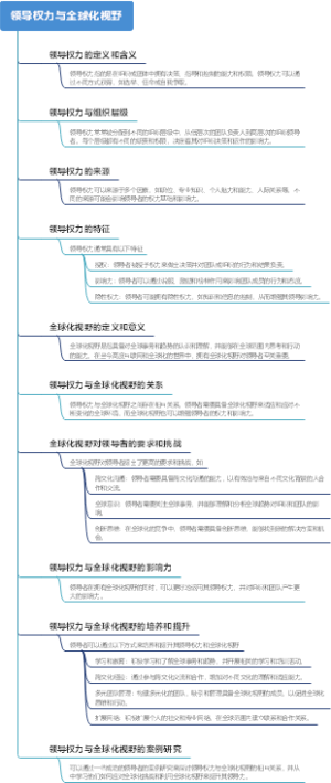 领导权力与全球化视野