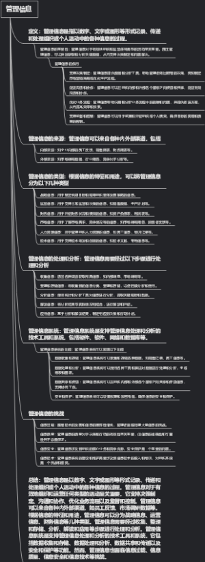 管理信息