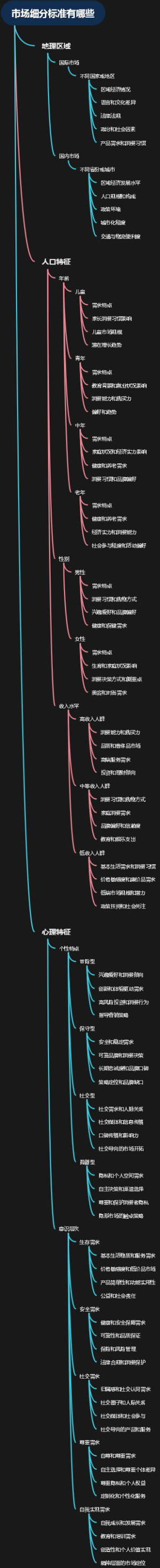 市场细分标准有哪些