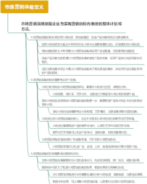 市场营销战略定义