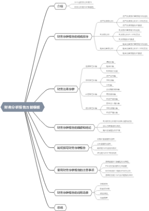 财务分析报告万能模板