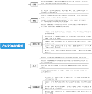 产品报价单表格模板