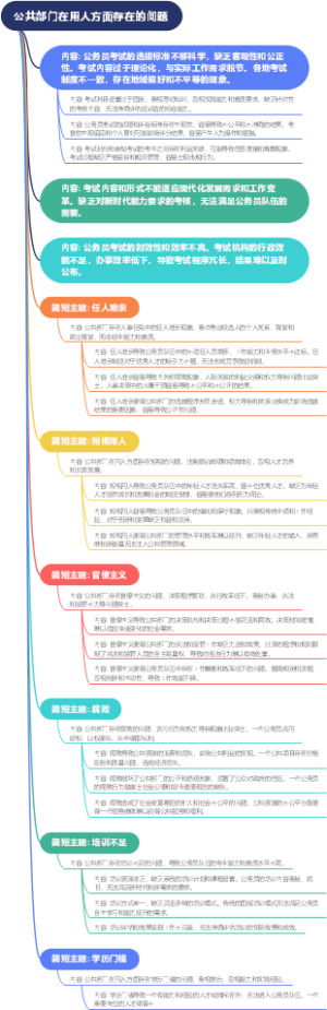 公共部门在用人方面存在的问题