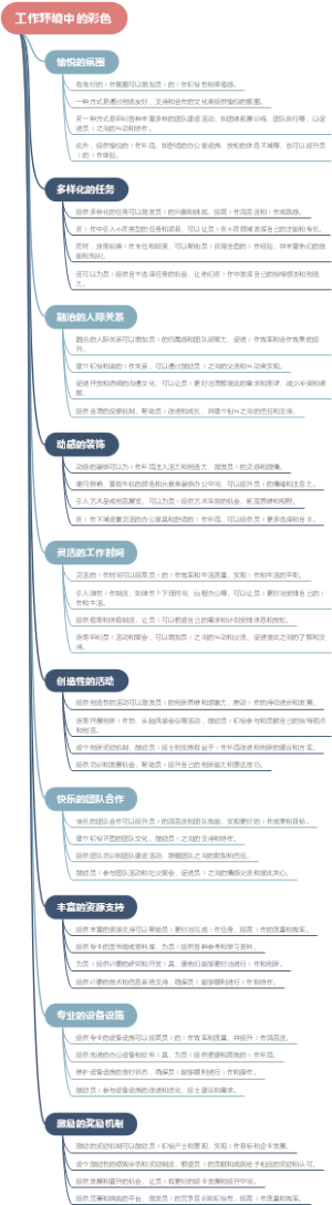 工作环境中的彩色