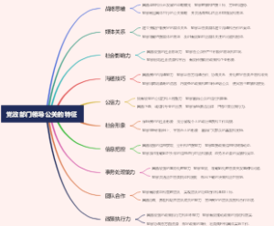 党政部门领导公关的特征